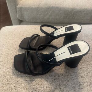 Dolce Vita Black Strappy Block Heels